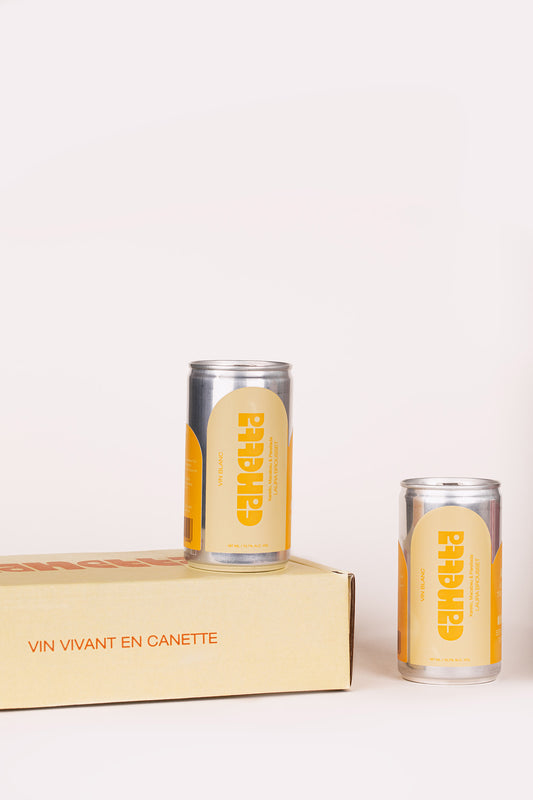 Pack de 4 Canettes - Vin Blanc de Laura Brousset en Catalogne
